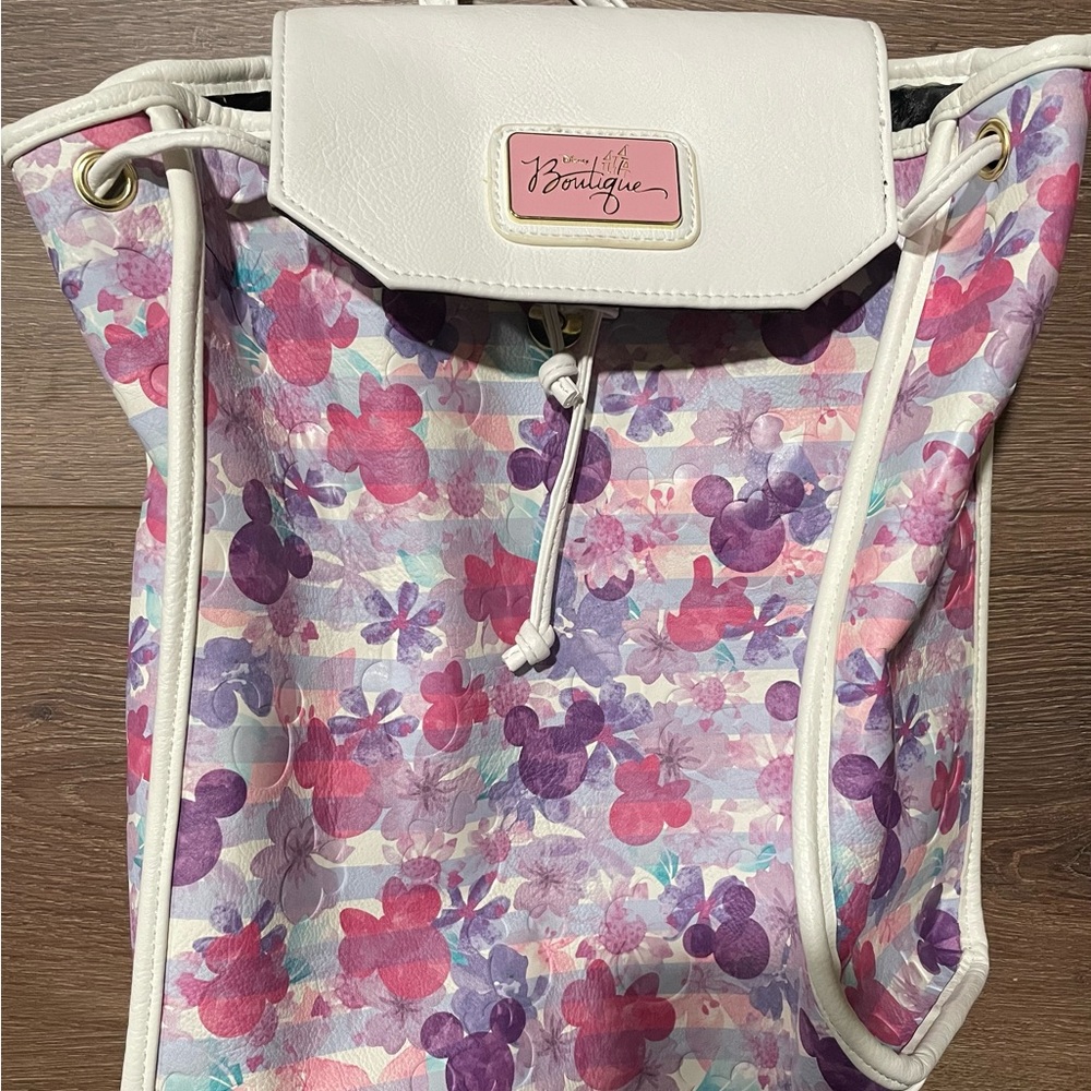Disney Minnie Drawstring Backpack/Purse